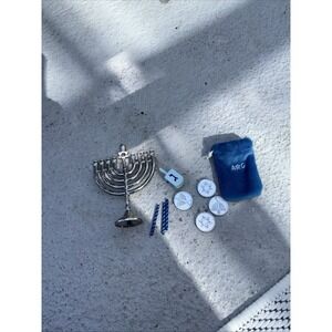American Girl Hanukkah Set Menorah Candles Dreidel Coins